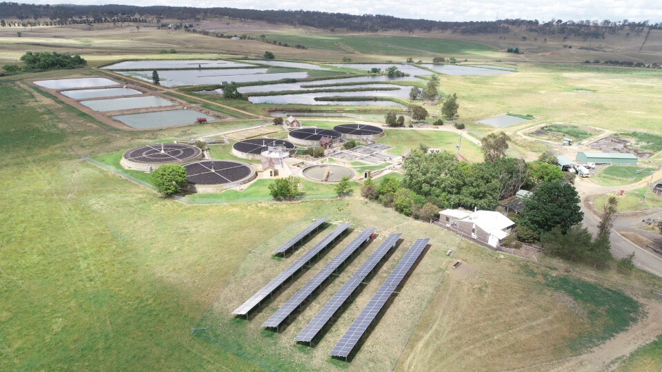 Armidale Water Treatment Plant Drone shot